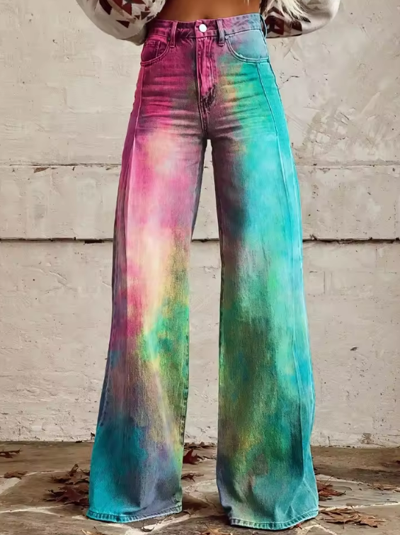 Ciena | Bunte Vintage-Hose