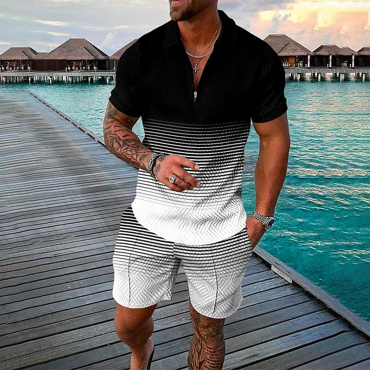 Aldem | Polohemd & Shorts-Set