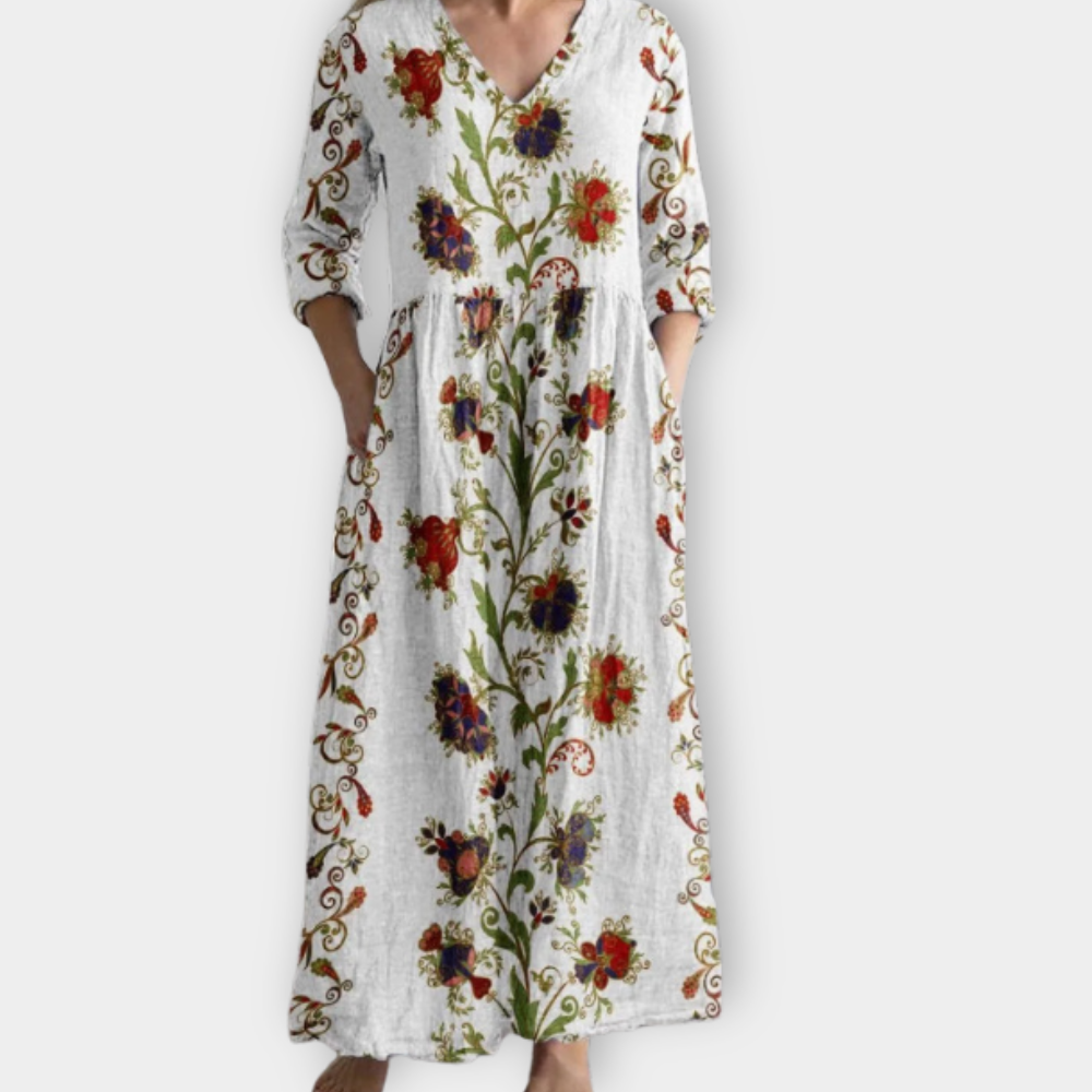 Lillian | Elegantes Boho-Maxikleid