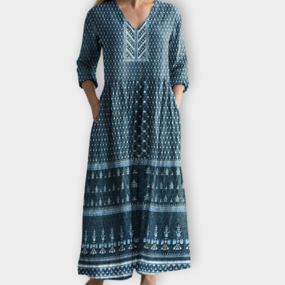 Aliana | Boho Maxikleid aus weichem Premiumstoff