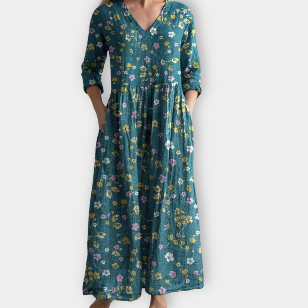 Zina | Boho Maxikleid aus weichem Premiumstoff
