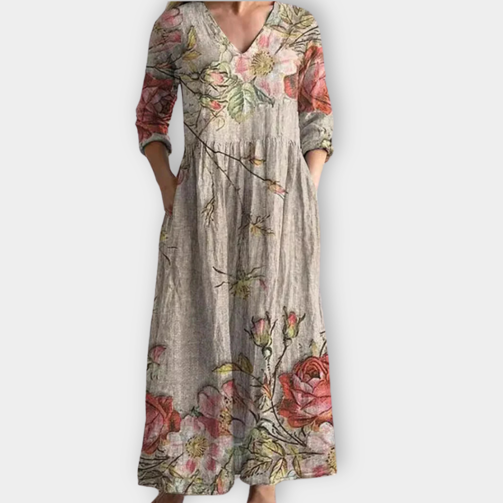 Thila | Vintage-Blumenkleid
