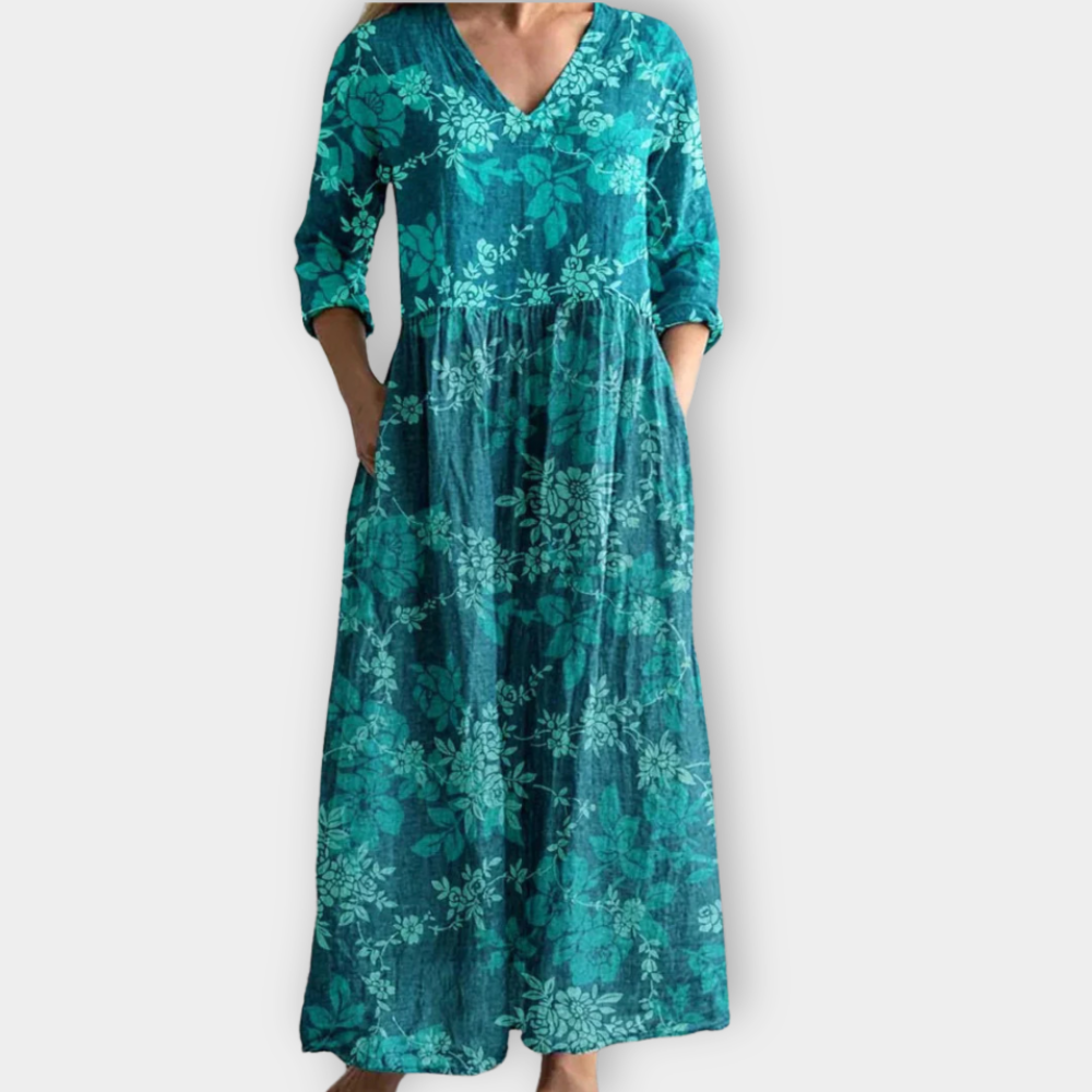 Glenda | Boho Maxikleid aus weichem Premiumstoff