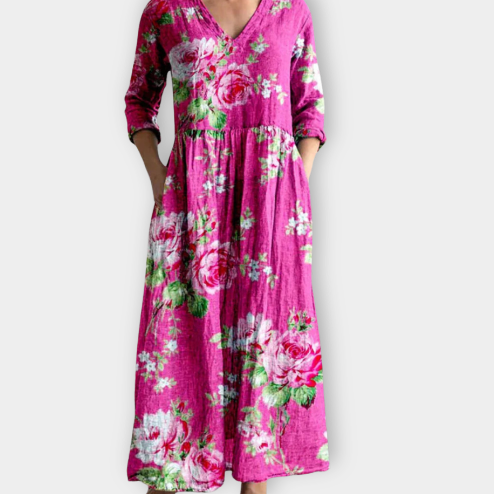 Mara | Boho Maxikleid aus weichem Premiumstoff