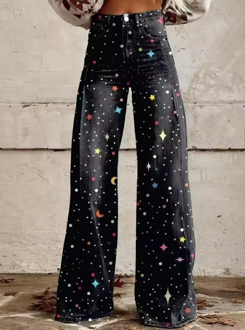 Chlea | Boho-Glitzer-Vintage-Hose