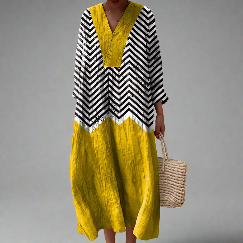 Allesa | Elegantes Geometrisches Kleid