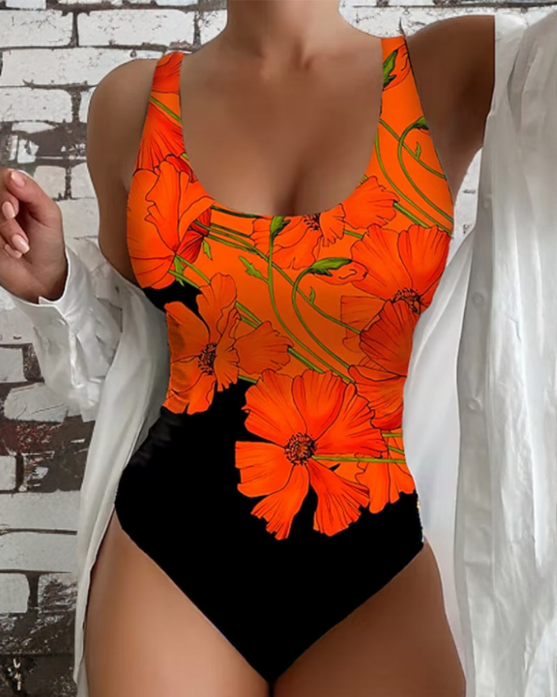 Susha | Einteiliger Badeanzug mit Blumenmuster