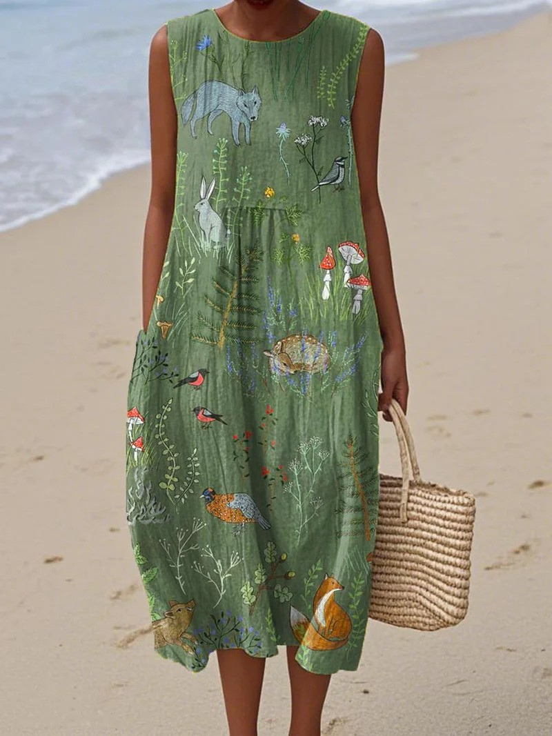 Xena | Künstlerisches Strandkleid