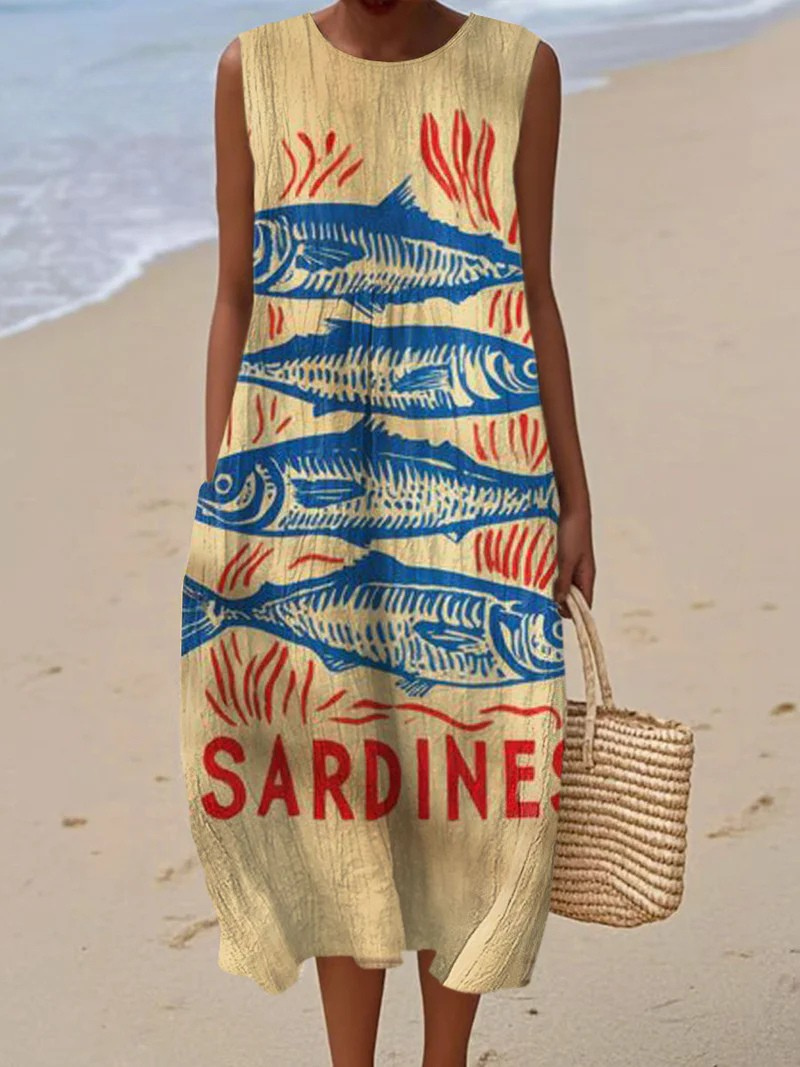 Kina | Künstlerisches Strandkleid