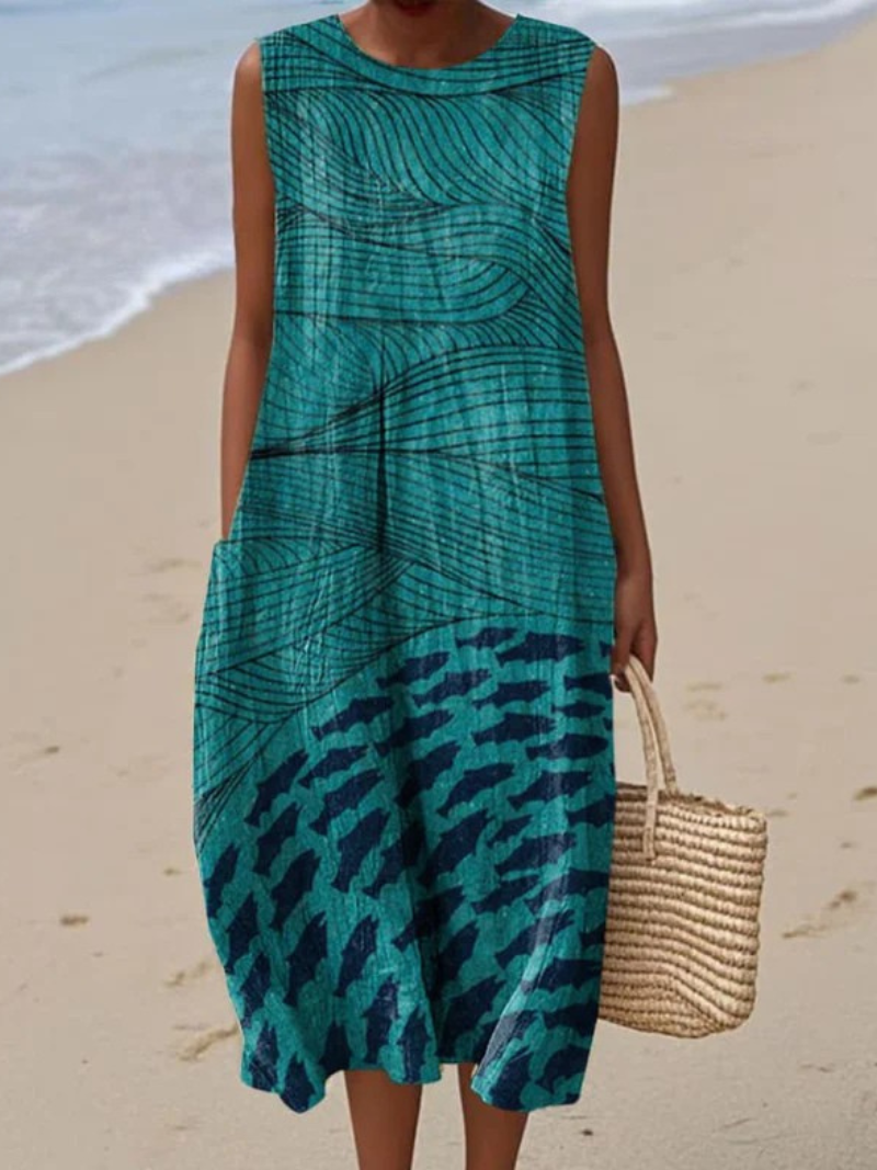 Jina | Künstlerisches Strandkleid