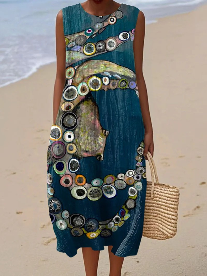 Fena | Künstlerisches Strandkleid