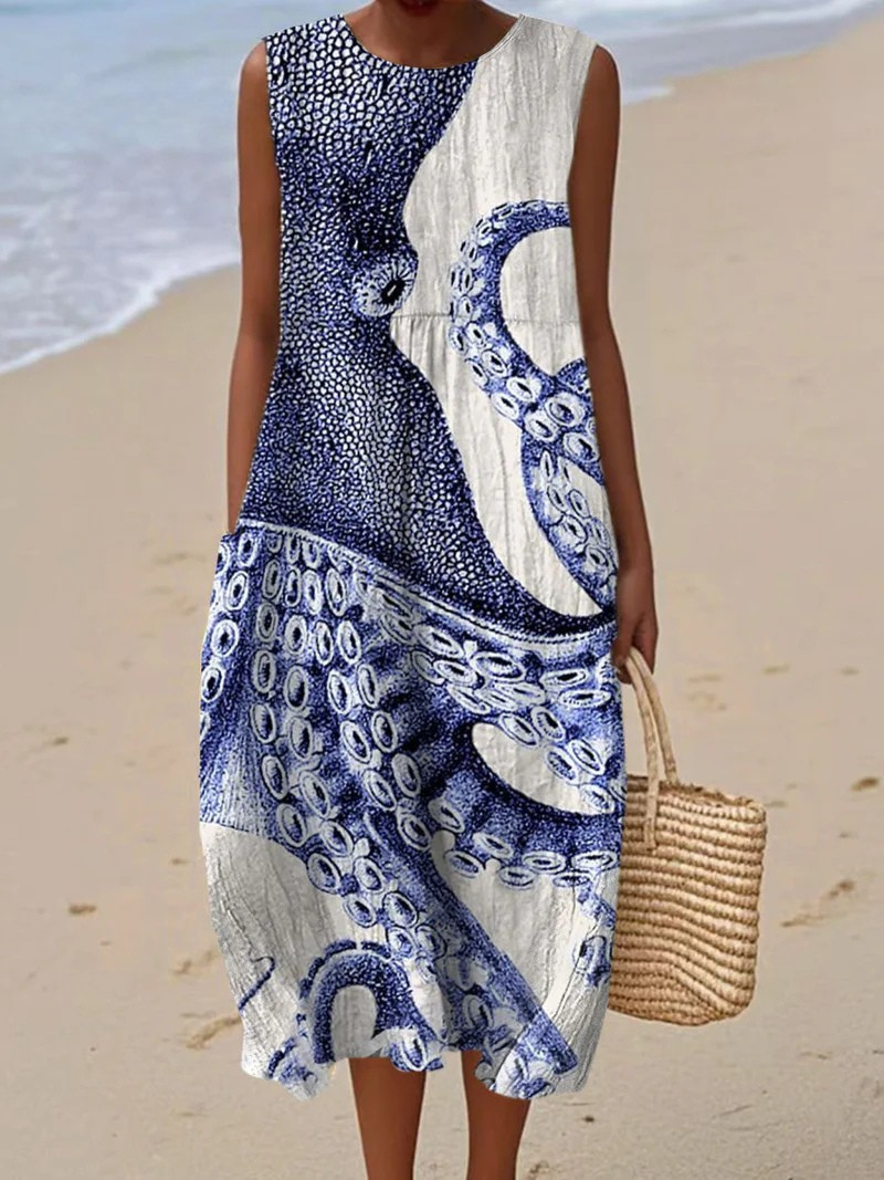 Vinna | Künstlerisches Strandkleid