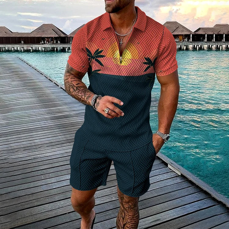 Denver | Polohemd und Shorts im Cabana-Stil