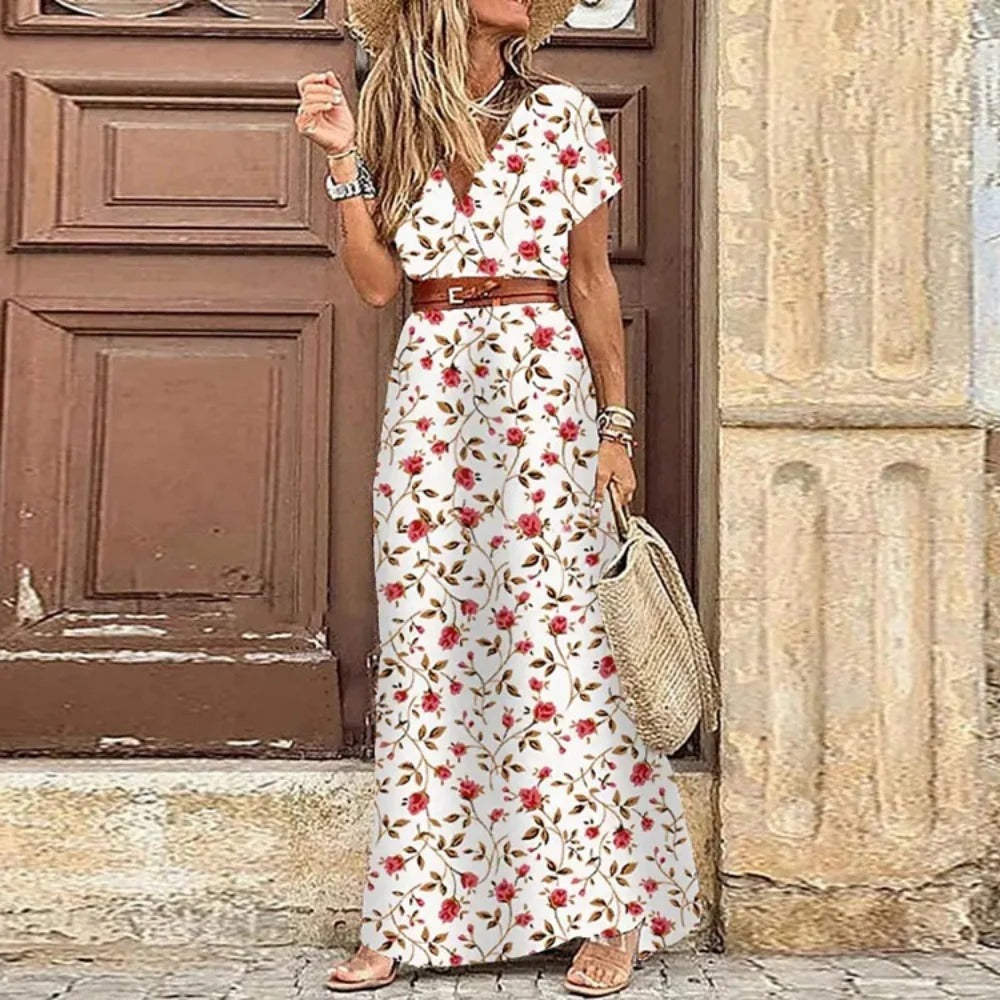 Dalia | Maxi Ibiza Kleid - Inklusive Gürtel