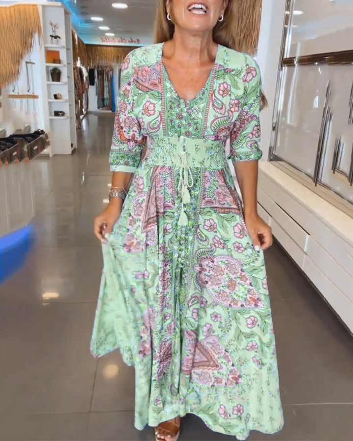 Megan | Elegantes Kleid mit V-Ausschnitt