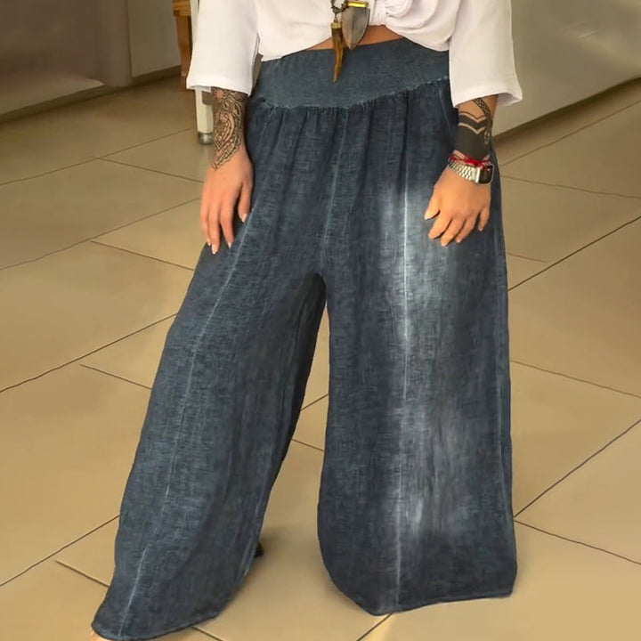 Leana | Elastische Weite-Hosen mit Taschen