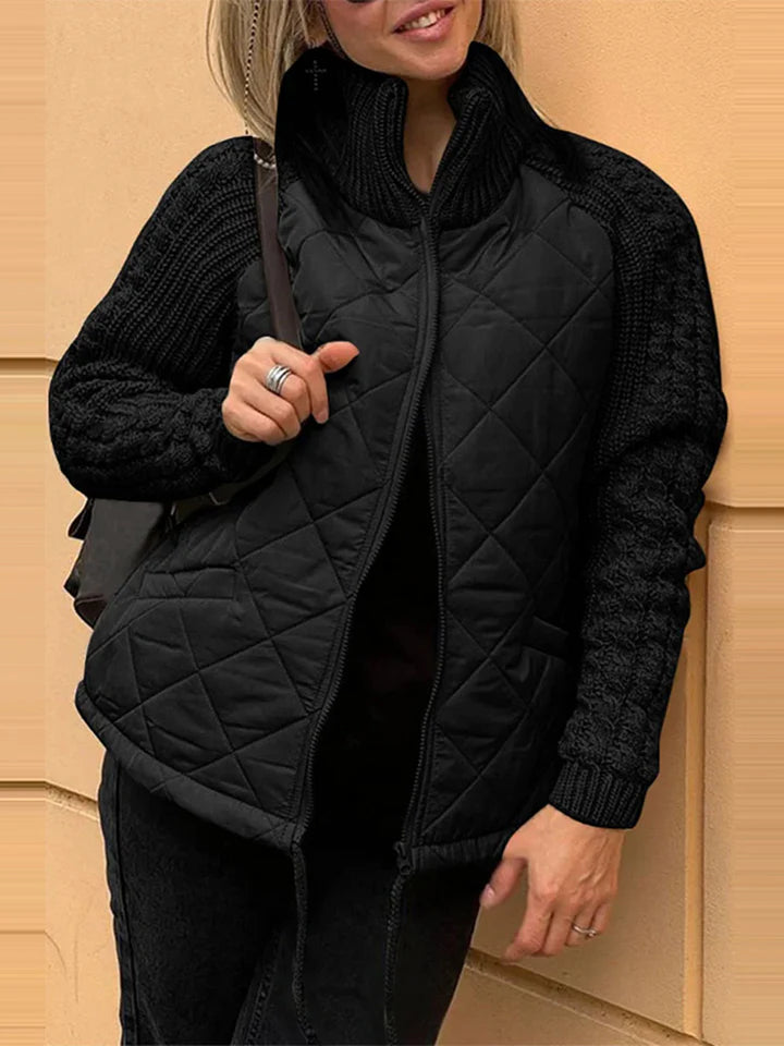 Blight | Lässige Patchworkjacke mit Reißverschluss