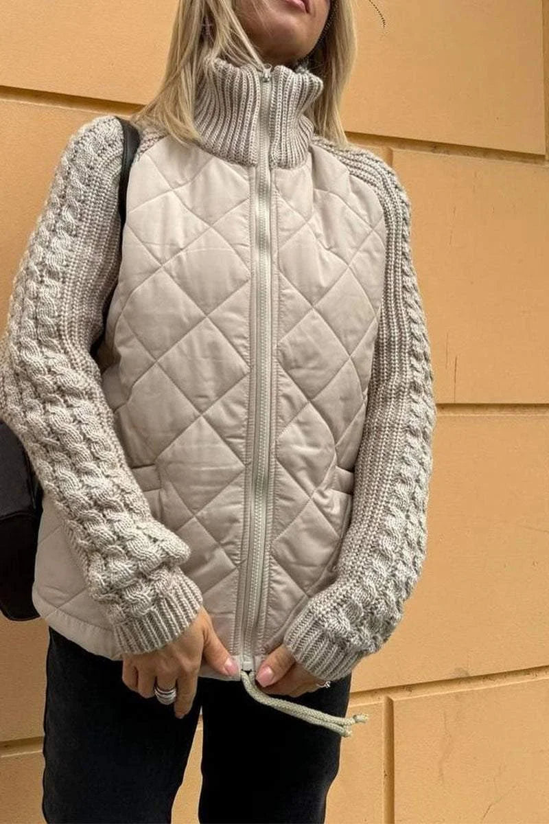 Blight | Lässige Patchworkjacke mit Reißverschluss