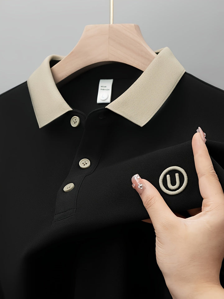 Nicholas | Besticktes Polo-Shirt mit kurzen Ärmeln