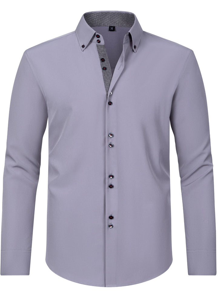 Nico™ - Herren-Langarm-Polohemd mit stilvollem Knopfverschluss