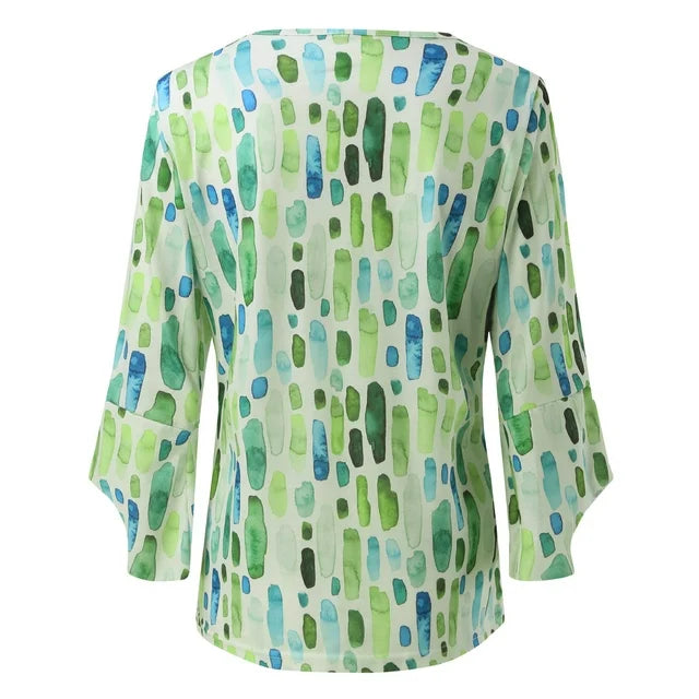 Alisson | Lockere Bluse mit geometrischem Print