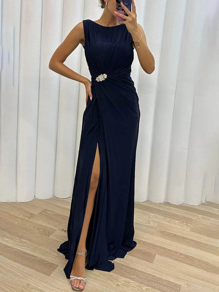 Sherie | Falten Maxi Abendkleid