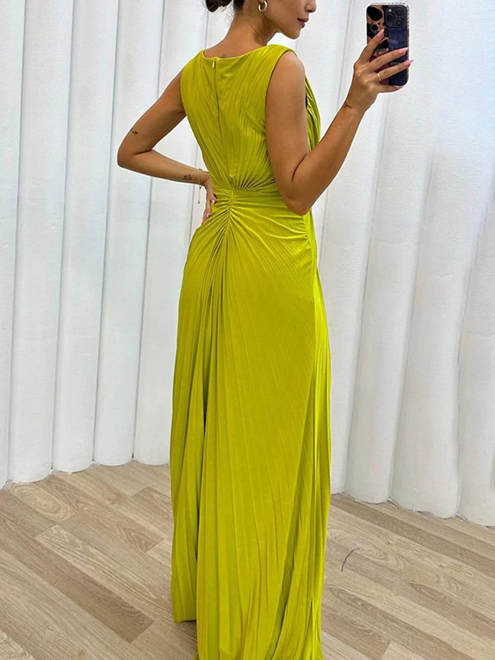 Sherie | Falten Maxi Abendkleid