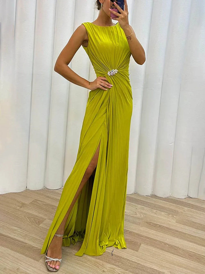 Sherie | Falten Maxi Abendkleid