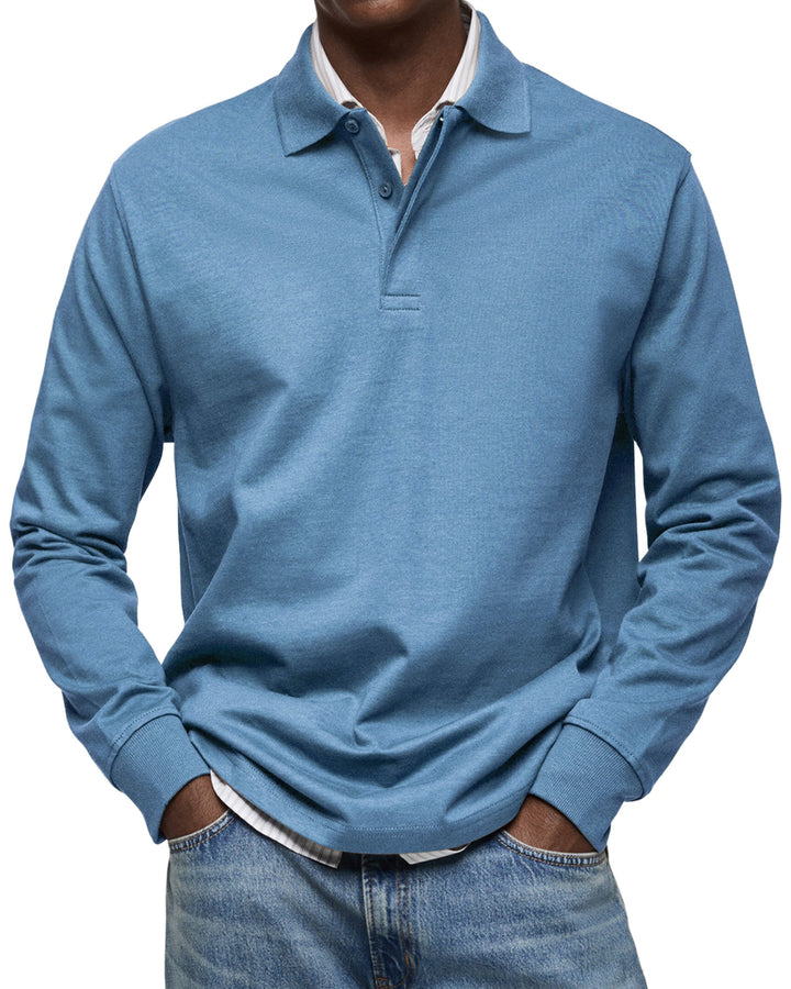 Archer | Modernes Langarm-Poloshirt