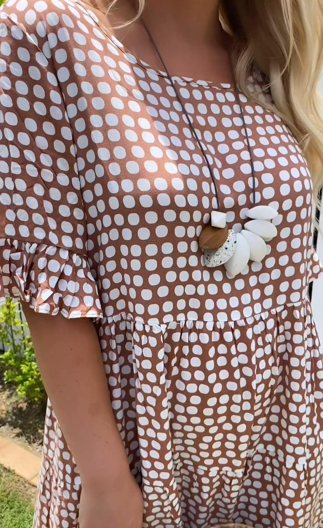 Josephine | Kurzarm-Midi-Kleid