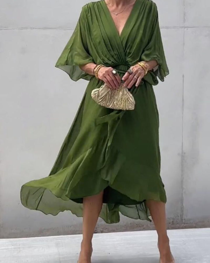 Raelynn | Fließendes Überkreuzkleid