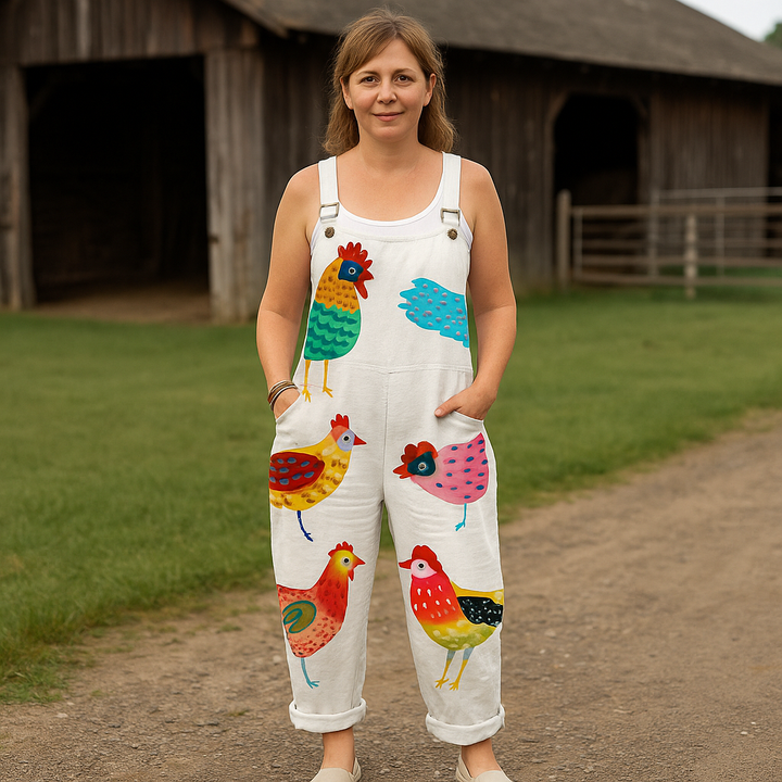 Adison | Vintage Weitbeiniger Jumpsuit - Müheloser Stil & Ganztägiger Komfort