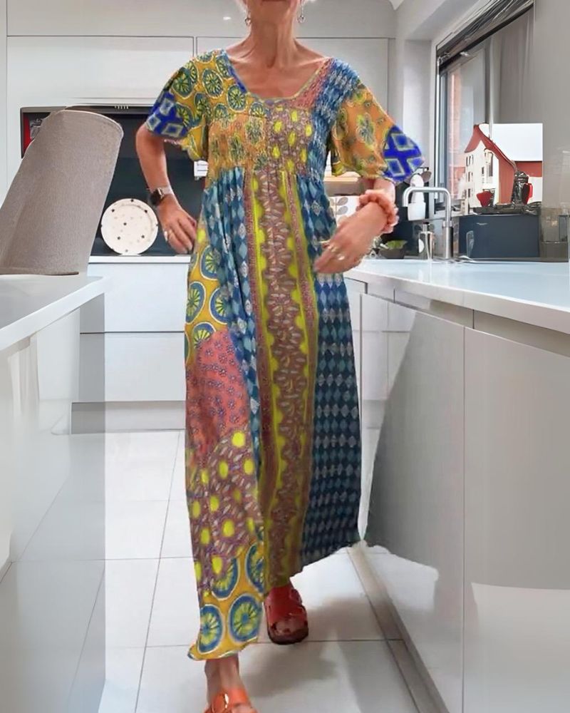 Monna | Buntes Bohemian Kleid