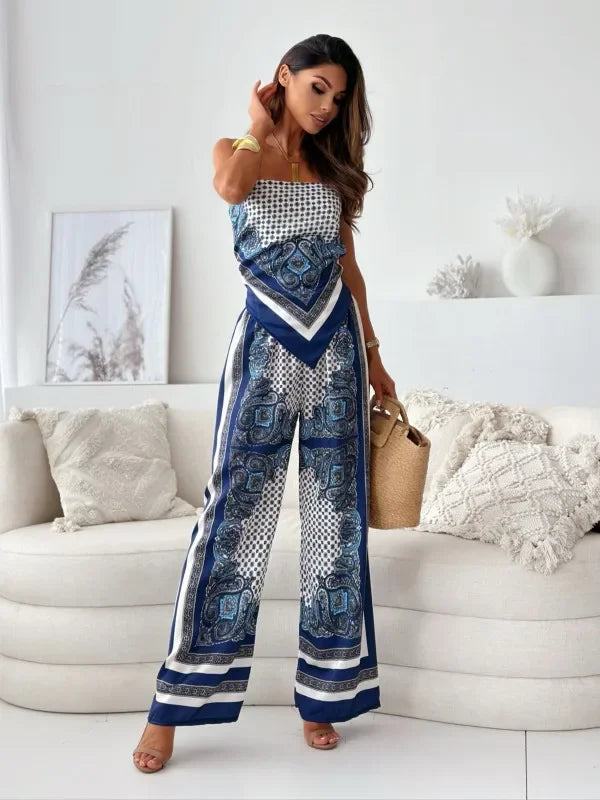 Lotte | Stylisches zweiteiliges Set mit Bindebändern