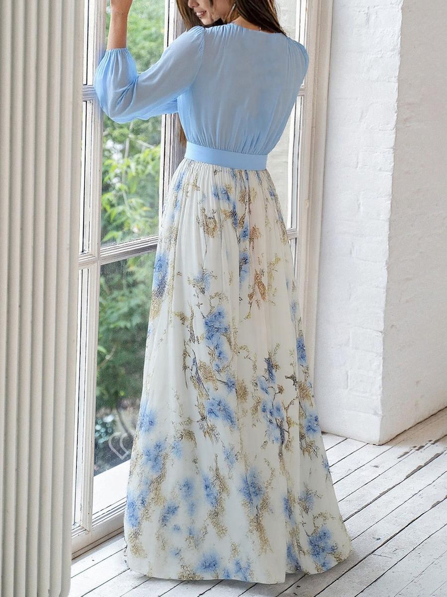 Akira | Elegantes Maxikleid mit Blumenmuster