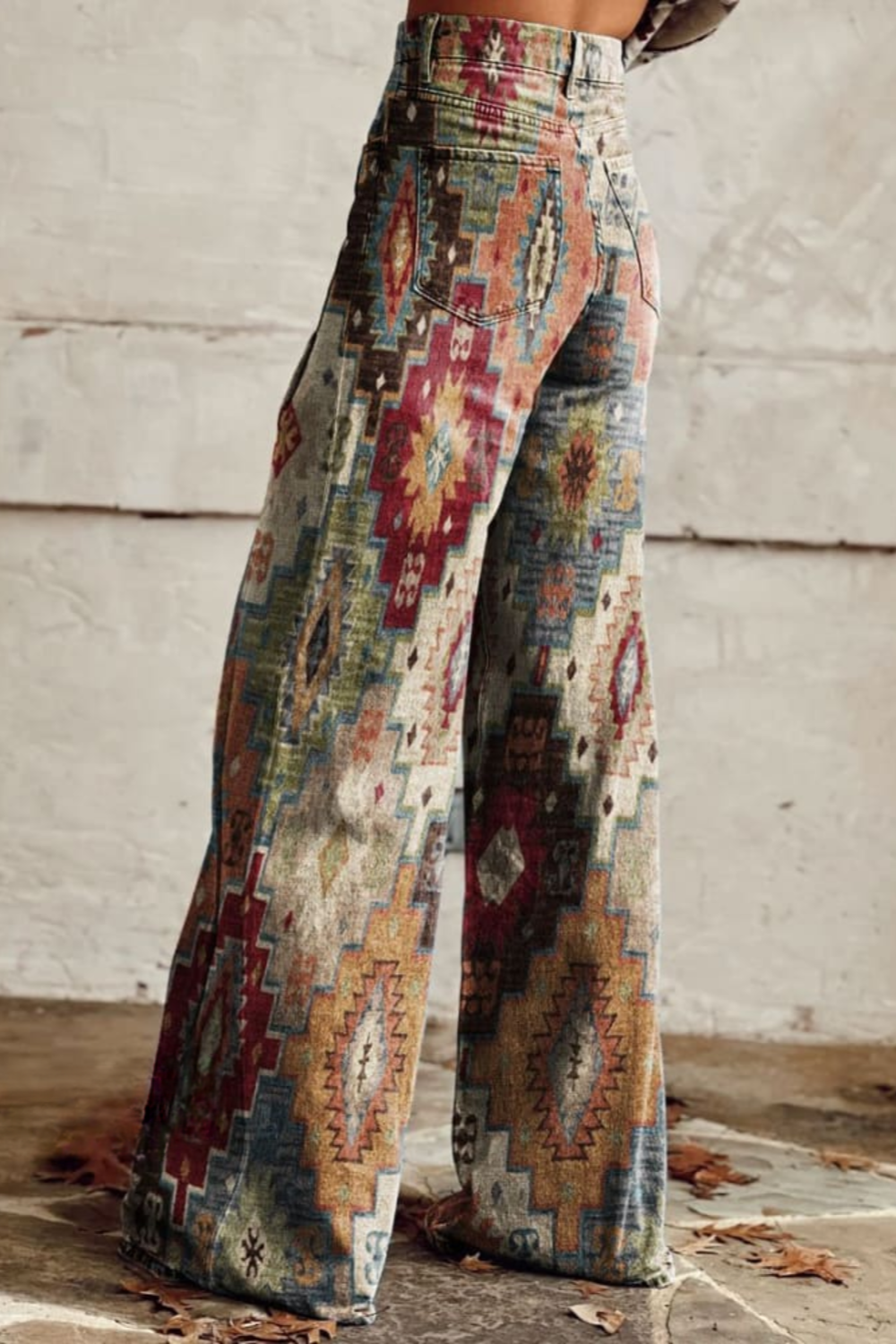 Faye | Boho-Vintage-Blumen-Hose
