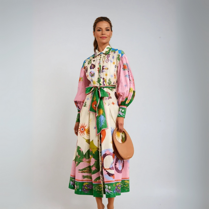 Dallis | Elegantes Maxikleid aus Italien