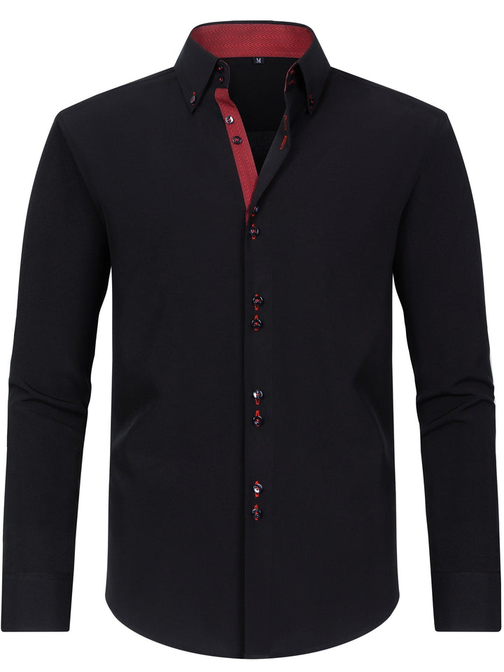 Nico™ - Herren-Langarm-Polohemd mit stilvollem Knopfverschluss
