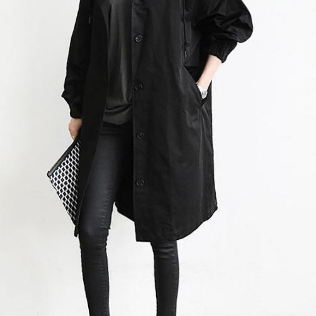 Lyvia | Langer Wasserdichter Trenchcoat Für Damen