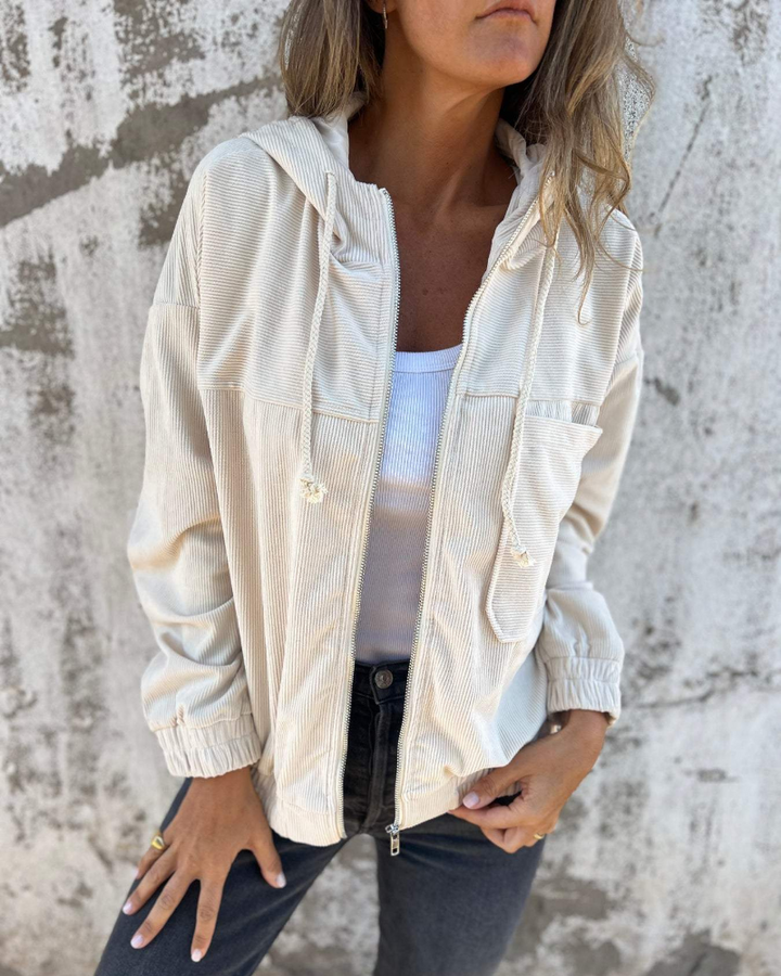 Charli | Lässige Kapuzenjacke mit Reißverschluss