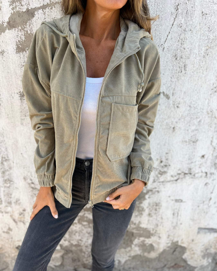 Charli | Lässige Kapuzenjacke mit Reißverschluss