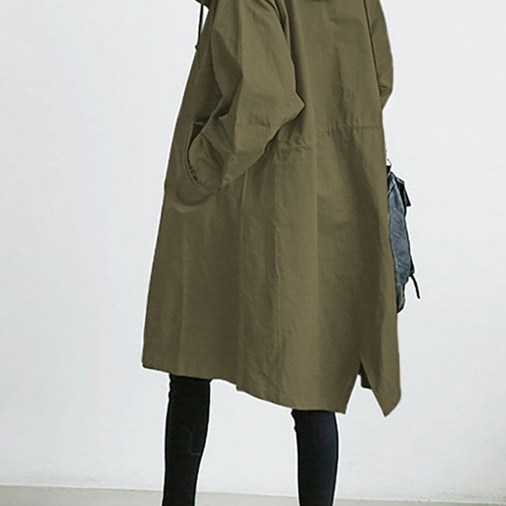 Lyvia | Langer Wasserdichter Trenchcoat Für Damen