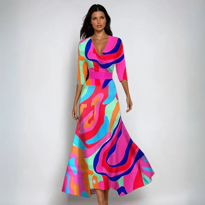 Aoife | Stilvolles Blumenkleid für Partys