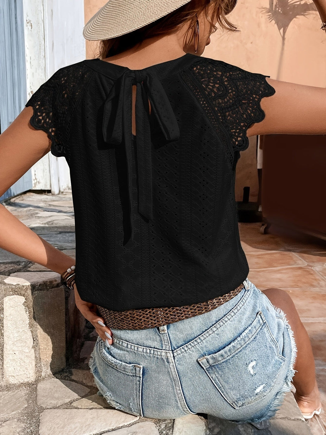 Cecelia | Elegante Bluse mit Krawattenverschluss