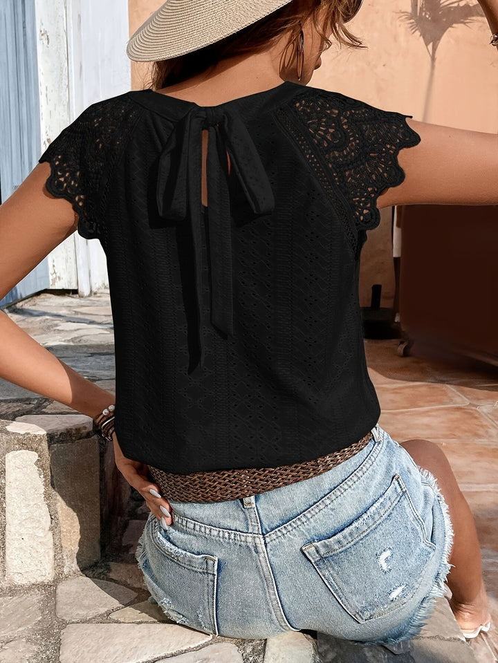 Cecelia | Elegante Bluse mit Krawattenverschluss