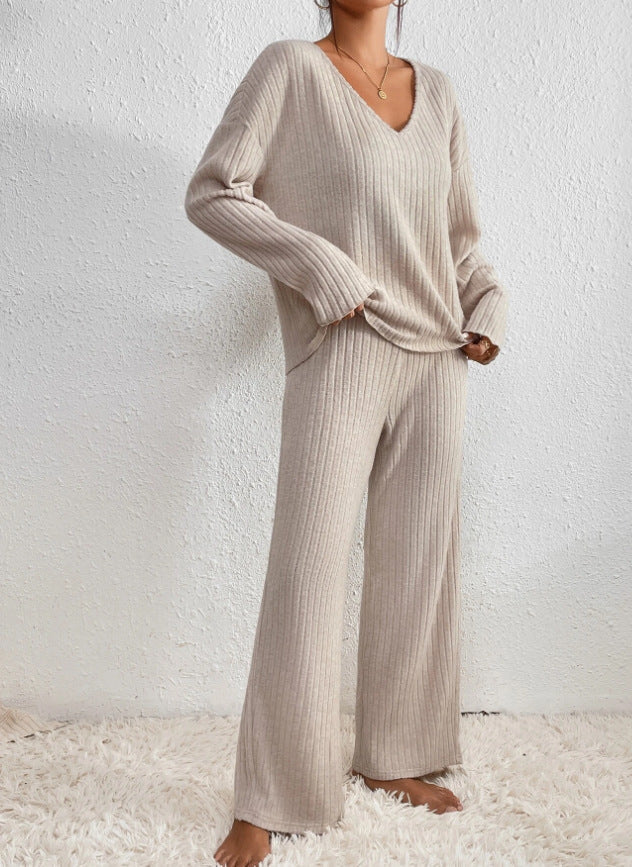 Aloysia | Geripptes Zweiteiliges Set