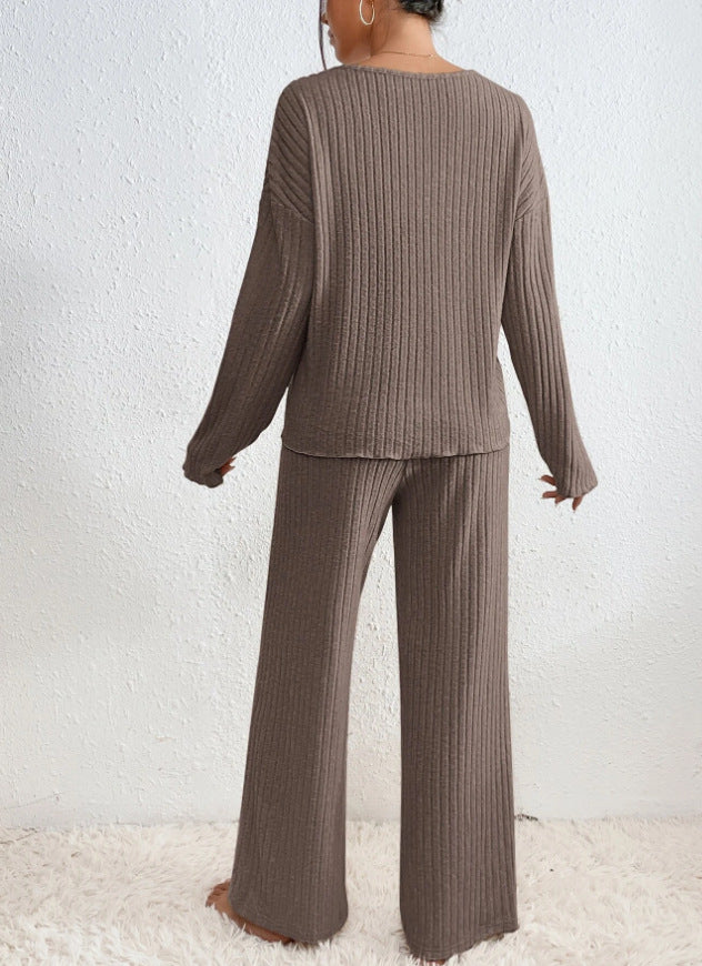 Aloysia | Geripptes Zweiteiliges Set