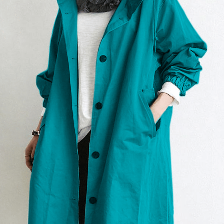 Lyvia | Langer Wasserdichter Trenchcoat Für Damen