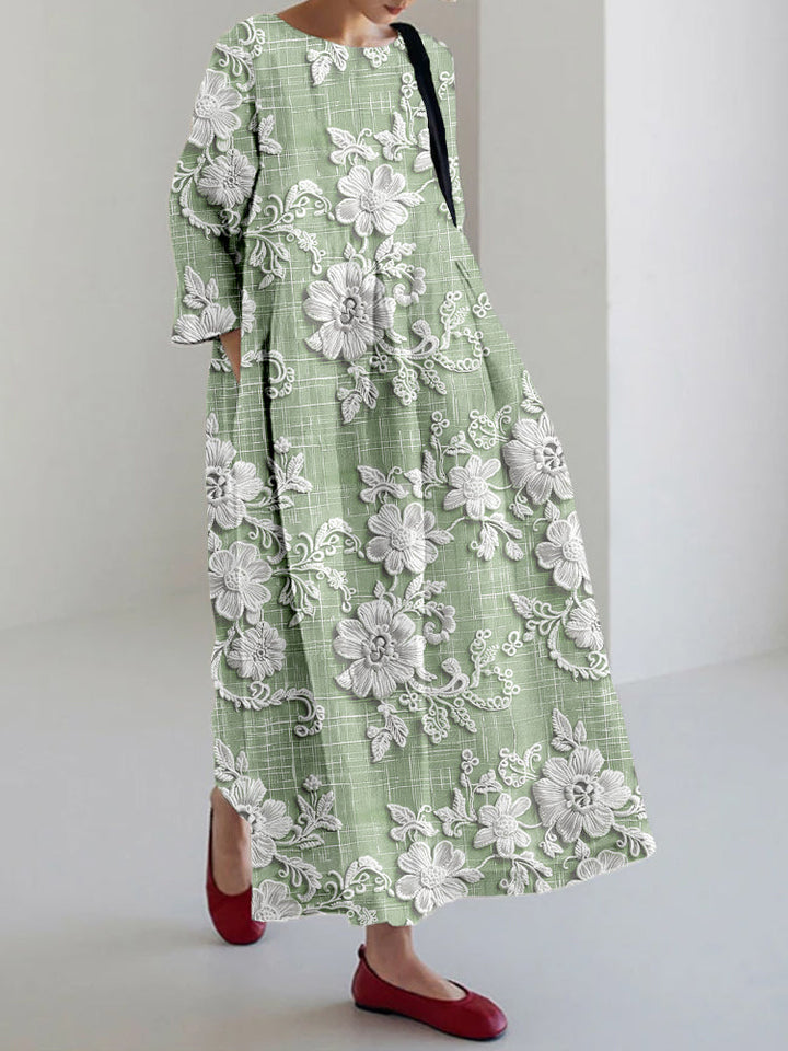 Vallie | Anmutiges Bedrucktes Kleid