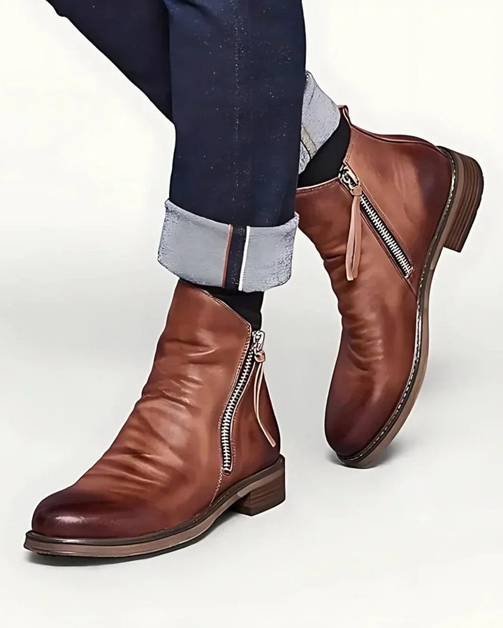 Wilhelm | Stiefelette mit seitlichem Reißverschlusss